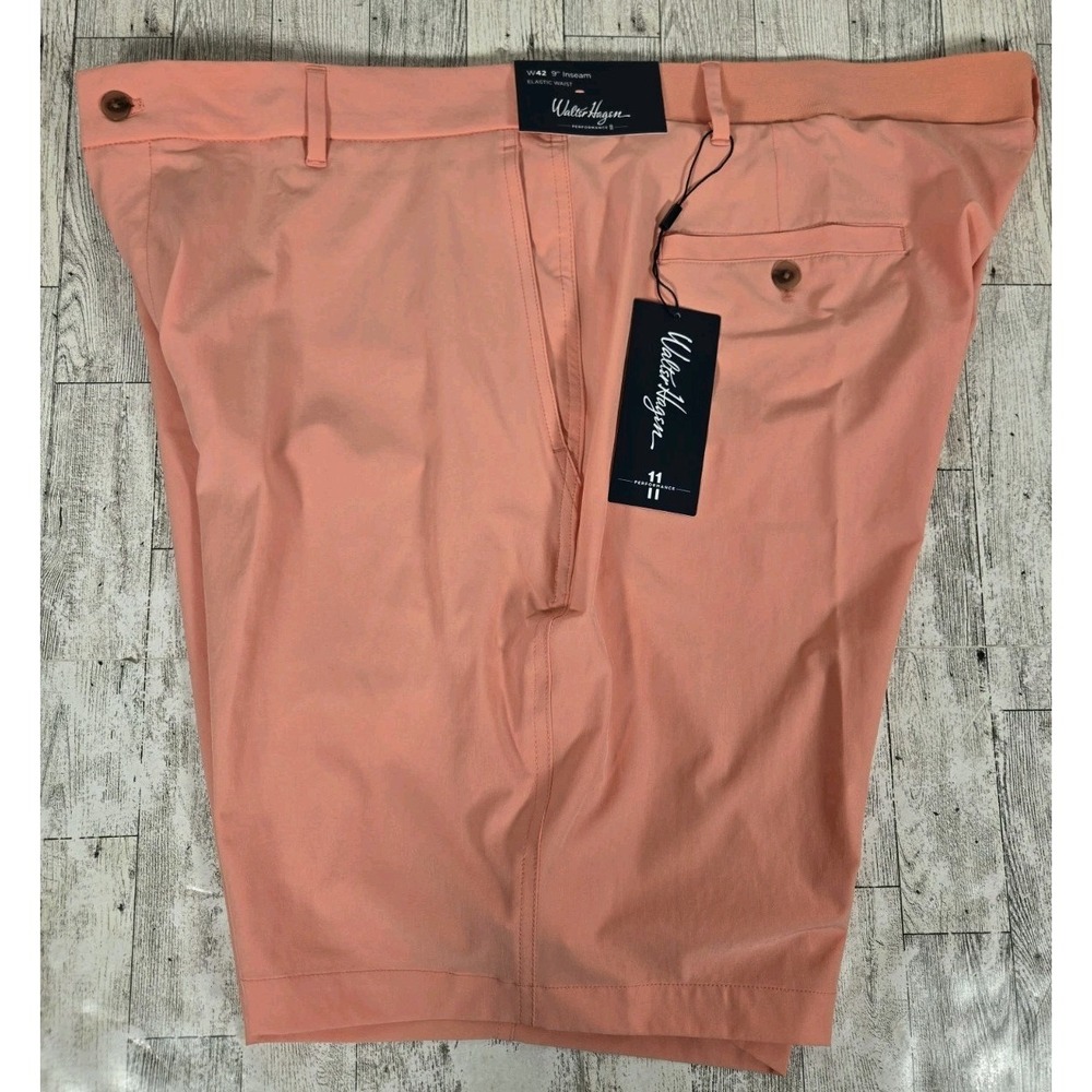 Walter Hagen Shorts 42 Performance Moisture Wicking Stretch Elastic Waist NEW